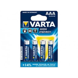 Batteri, alkaliskt lr03 1,5v aaa 4-pinpack