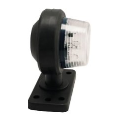 Led positionsljus 110 mm med täcklock vit
