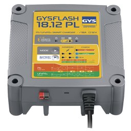 Gysflash 18.12 pl Batteriladdare för bly och litiumbatterier 18A