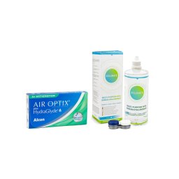 Air Optix Plus Hydraglyde for Astigmatism (6 linser) + Solunate Multi-Purpose 400 ml med linsetui