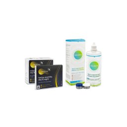 Lenjoy Monthly Day & Night (9 linser) + Solunate Multi-Purpose 400 ml med linsetui