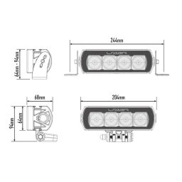 Lazer Ledrampskit Mercedes Vito 2020+ 2x St4 Evolution