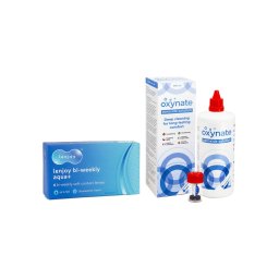 Lenjoy Bi-weekly Aqua+ (6 linser) + Oxynate Peroxide 380 ml med linsetui
