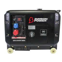Bimson Power 5500 Watt Dieselelverk 3-fas med Remote Start