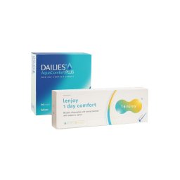 DAILIES AquaComfort Plus (90 linser) + Lenjoy 1 Day Comfort (10 linser)