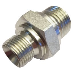 Sexkantnippel stål 3/8"x1/2" u