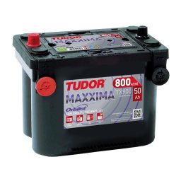 Startbatteri Tudor TX900 Maxxima 50 AH som är underhållsfritt med överlägsen startkraft och snabb laddning
