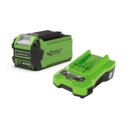 GREENWORKS, GSK40B2, Startpaket Batteri G40B2 samt G40C, 40V, 2AH