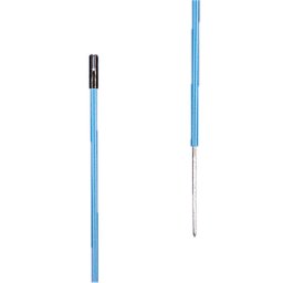 Pvc-plaststolpe Blå, 1,35m + 0,20m Spets (10 St)