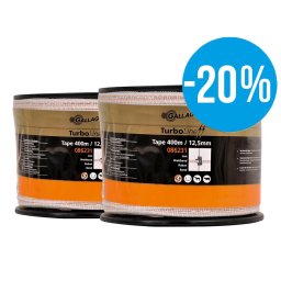 Duopack Turboline Band 12,5mm Vitt 2x400m