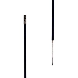 Pvc-plaststolpe Svart, 0,50m + 0,20m Spets (10 St)