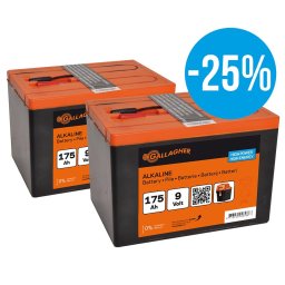 Duopack Batteri (9v, 175ah)