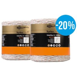 Duopack Turboline 9 Plus (vit, 2x 400m)