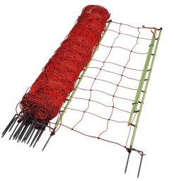 Vargnät, Dubbel Spets, 120cm, 50m, Orange, Plus/min System