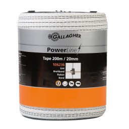 Powerline Band 20mm (vit, 200m)