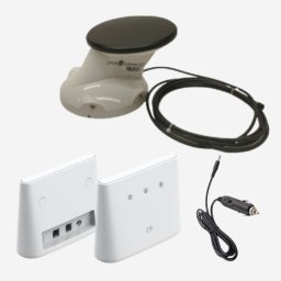 4G antenn husbil och 12 volt routrar paket anpassade för husbilar, husvagnar och båt