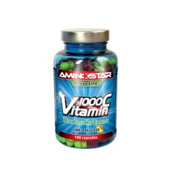 Aminostar Vitamin C 1000mg s extraktom šípok 100 cps.