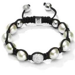 Luxusný Shamballa náramok Silver Matt Middle