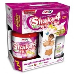 Amix Akcia Shake 4 Fit&Slim 1000g. + Carniline 40 000, 480ml. ZADARMO