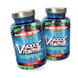 AMINOSTAR - Vitamín C 1000 s extraktom šípok AKCIA 100kps + 100kps