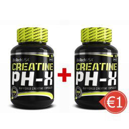 Akciový balíček BioTech USA - Creatine pH-X 2x 90kps