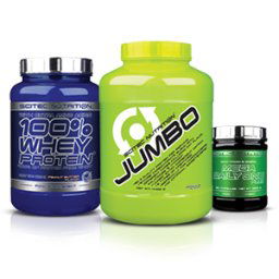 SCITEC NUTRITION - MASS GAINER STACK - BASIC / Balíček pre zväčšenie objemu - základ