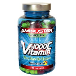 AMINOSTAR - Vitamín C 1000 s extraktom šípok 100kps