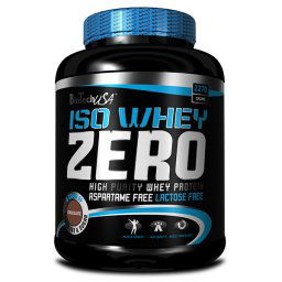 BioTech USA - Iso Whey Zero 2270g - najčistejší srvátkový izolát (WPI) priečnej mikrofiltrácie (CFM)