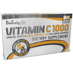 BioTech USA - Vitamin C 1000 ACAI 30tbl - s extraktom z Acai berry a zo šípok