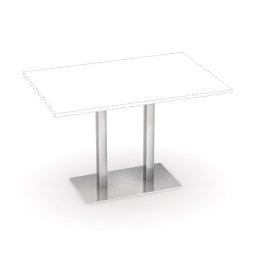 Drevona REA PODNOŽ 2: lesklý chróm