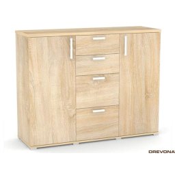 Drevona, Komoda kombinovaná, 130cm, viac farieb, REA OTTAWA UP 5