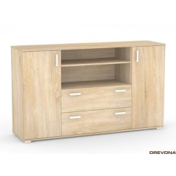 Drevona, Komoda kombinovaná, 160cm, viac farieb, REA SISA 5