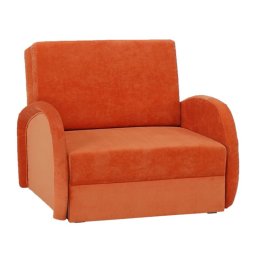 Kondela Kreslo, rozkladacie, oranžová látka, MILI 1