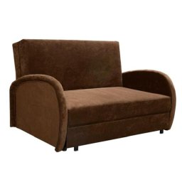 Kondela Pohovka, rozkladacia, hnedá látka, MILI 2