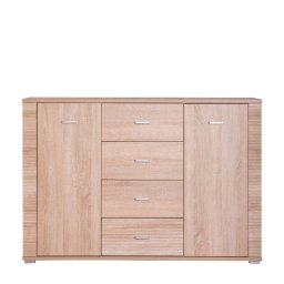 Kondela Komoda, 140cm, kombinovaná, dub sonoma, GRAND typ 9