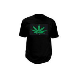 Led tričko - Cannabis