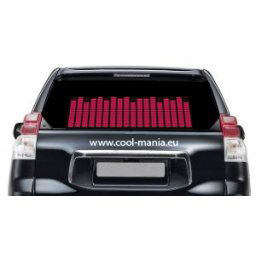 Auto Led Ekvalizér - Ružový 42 x 11 cm
