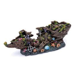 PENN PLAX Dekorácia loď vrak 24x7x8cm