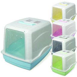 COBBYS PET CATTY Toaleta s dvierkami a filtrom 54x39x39cm