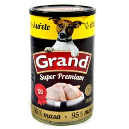 GRAND SUPER PREMIUM 1.300g 1/2 celého kuraťa 95%kuracieho mäsa