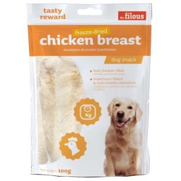 LES FILOUS CHICKEN BREAST FREEZE DRIED 100g lyofilizované kuracie mäso