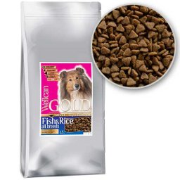 WELLCAN GOLD ADULT FISH AND RICE 24/13 15kg ryby a ryža
