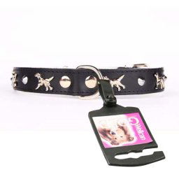 COBBYS PET Obojok Leather-Felt Dog 30mm/65cm