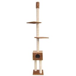 EBI CLASSIC BOBY 38x38x240-265cm -9cm mačací strom béžový