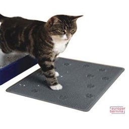EBI Cat Litter Mat Standard Grey Rubber 33 x 43cm