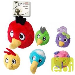 EBI PLUSH DOG TOY 15cm LUCKY BIRDS HEAD 2