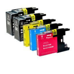 (5pack) BROTHER LC1280XL VALBP multipack - kompatibilné náplne do tlačiarne Brother