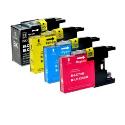 (4pack) BROTHER LC1280XLVALBP multipack - kompatibilné náplne do tlačiarne Brother