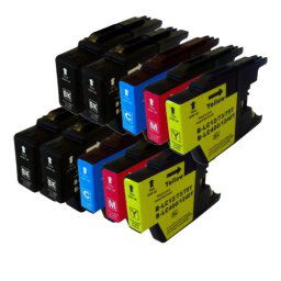 (10pack) BROTHER LC1240 VALBP multipack - kompatibilné náplne do tlačiarne Brother