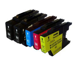 (5pack) BROTHER LC1240 VALBP multipack - kompatibilné náplne do tlačiarne Brother